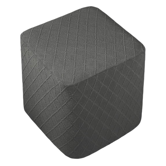 Stretch Ottoman Cover Furniture Ottoman Foot Rest Cover for Footrest Foot Stool , Dark Gray