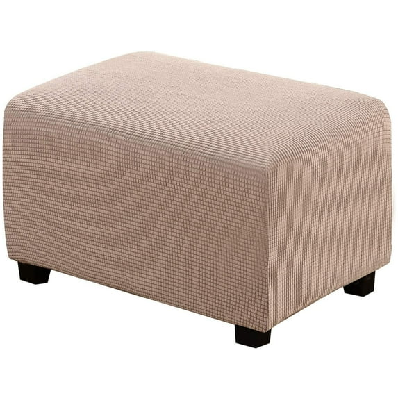 Stretch Ottoman Cover, Rectangle Ottoman Slipcovers Folding Storage Stool Footstool Protector Covers