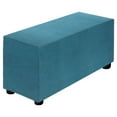 thumbnail image 1 of Stretch Ottoman Cover Rectangular Fit Length 33"-40", Medium, Dark Cyan, 1 of 7