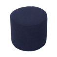 thumbnail image 1 of Stretch Ottoman Slipcovers, Soft Non Slip Ottoman Cover With Elastic Bottom Jacquard Footstool Protect Furniture Protector Covers, Washable-Navy-Round, 1 of 4