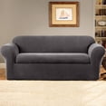 thumbnail image 1 of Stretch Oxford Two Piece Sofa Slipcover, 1 of 3