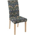 thumbnail image 1 of Stretch Parson Chair Slipcovers for Dining Room Set of 6,Boho Flower Bird Dining Chair Covers Vintage Chic Removable Chair Seat Protectors Covers for Kitchen,Wedding,Ceremony,Navy blue/Red/Green, 1 of 6