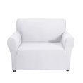 thumbnail image 1 of Stretch Polyester Sofa Defender Clear Color Milk Silk Fabric Pet Friendly Washable Couch Slipcover, 1 of 14