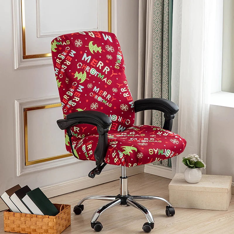 Stretch Printed Office Computer Chair Covers, Universal Desk Rotating ...
