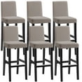 thumbnail image 1 of Stretch Pub Chair Slipcover,Set of 2/4/6 Height Bar Stool Cover Counter Stool Slipcover Universal Removable Washable Non-slip Jacquard Chair Protector for Cafe Kitchen Restaurant-6 Pcs-camel, 1 of 6
