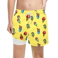 thumbnail image 1 of Stretch Quick Dry Boys Swimming Shorts Functional Compression Liner Anti-chafe Comfortable Kids Beach Swim Bottoms, 1 of 4