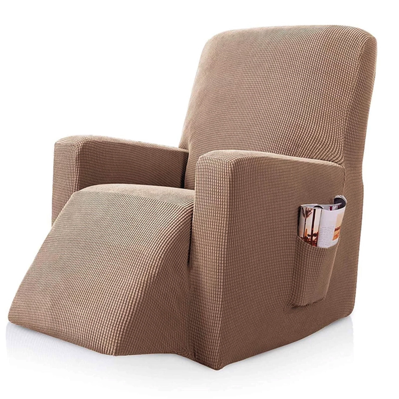 Stretch Recliner Chair Slipcover, 1-Piece Soft Armchair Cover Washable Sofa Cover Non Slip