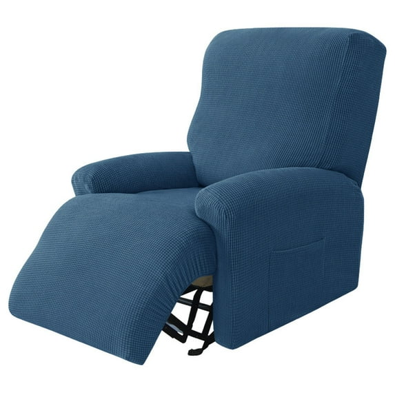 Stretch Recliner Covers With Pockets,lazy Boy Chair Covers For Reclining Chair, Recliner Slipcovers For Large Recliner-Sapphire-2 Seater (6 Pieces)