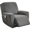 thumbnail image 1 of Stretch Recliner Slipcovers Jacquard Sofa Cover 4-Piece  Slipcover Furniture Protector Recliner Chair Cover with Storage Pocket for Living Room Gray, 1 of 1