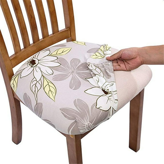 Stretch Removable Washable Dining Room Chair Protector Slipcovers Christmas Decoration/Home Decor Dining Room Seat CoverE