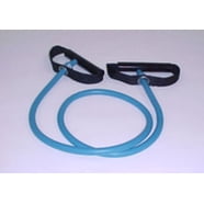 SPRI Light Resistance Tube With Handles - Durable Exercise Band For Travel & Home Workouts