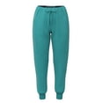 thumbnail image 1 of Stretch Rib Scrubs Jogger Pants - Pandamed Women Full Elastic Waistband Jogger Pants with Drawstring Nursing Uniforms Pants PSP740 NAVY XXL, 1 of 4