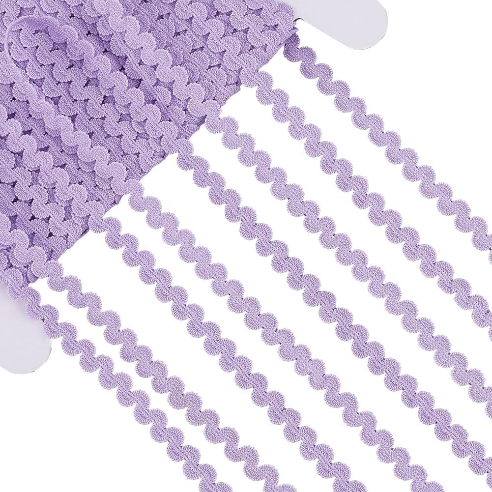 Strachy Loop Ribbon Stretch Rick Rack Trim 25 Yards Elastic RIC Rac Ribbon 1/4 Inch ...
