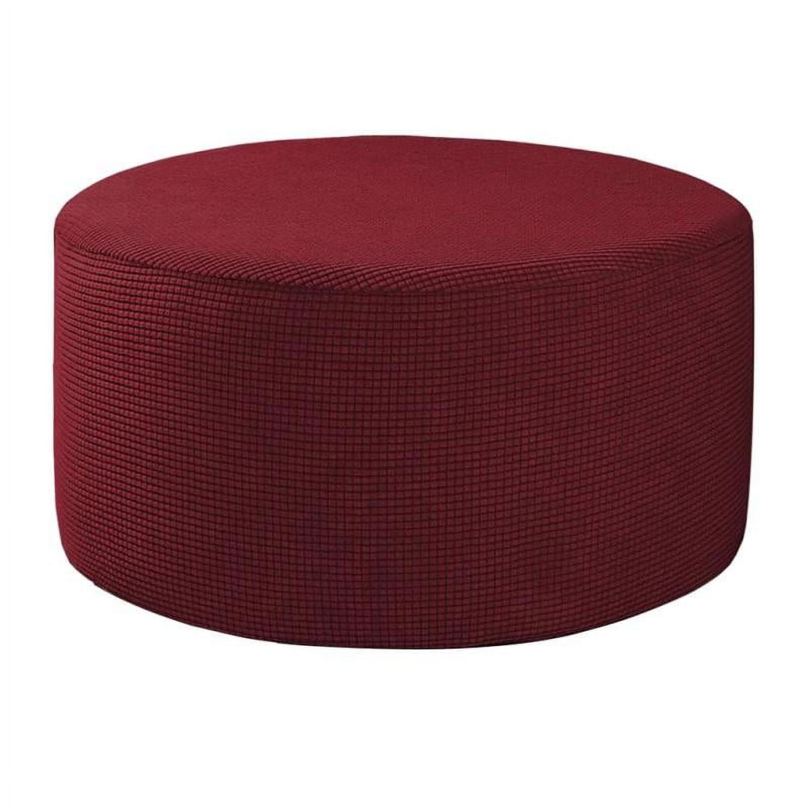 Stretch Round Ottoman Slipcover Footstool Cover Removable Footstool