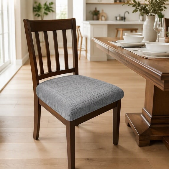 Stretch Seat Covers for Dining Room Chairs, Jacquard No Rear Chair ...