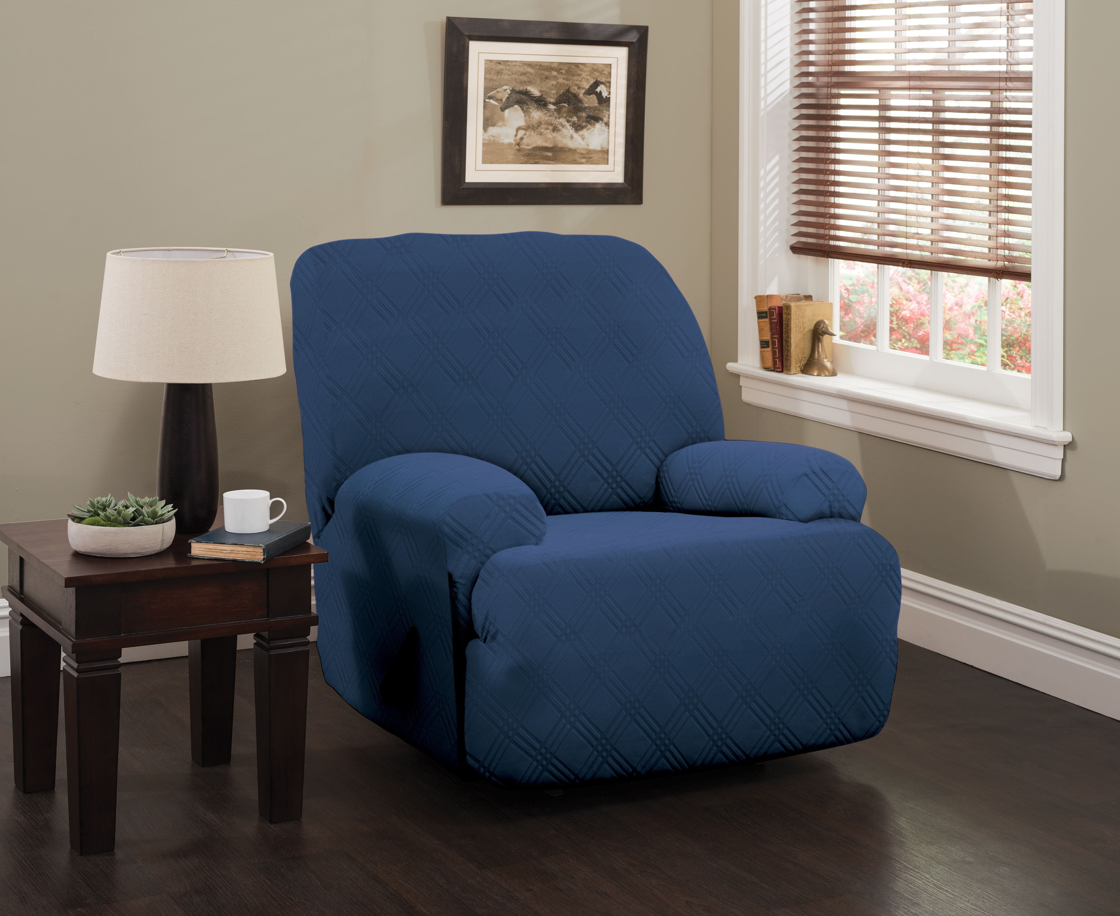Stretch Sensations 4Piece Stretch Double Diamond Jumbo Recliner