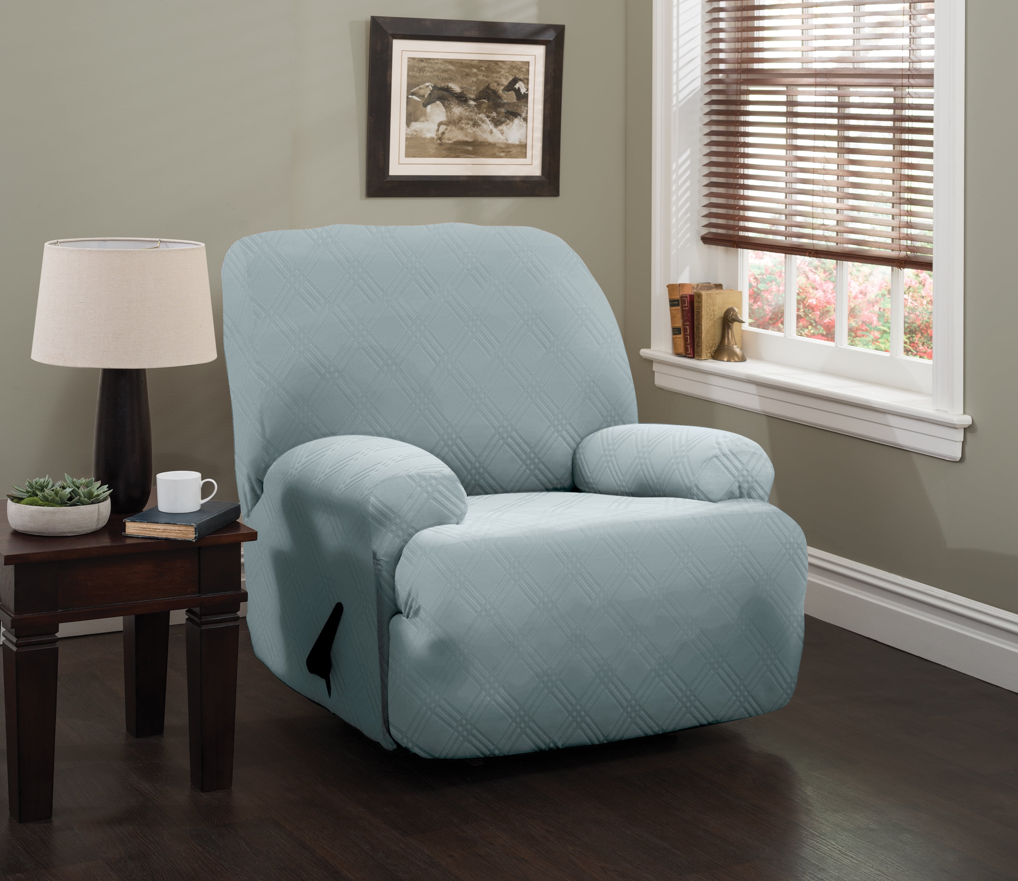 Stretch Sensations 4Piece Stretch Double Diamond Jumbo Recliner