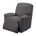 thumbnail image 1 of Stretch Sensations 4-Piece Stretch Newport Recliner Slipcover, Grey, 1 of 6