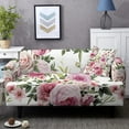 thumbnail image 1 of Stretch Slipcovers 1/2/3/4 Seat Peony Print Sectional Elastic Sofa Cover For Living Room L Shape Anti-slip Couch Covers, 1 of 5