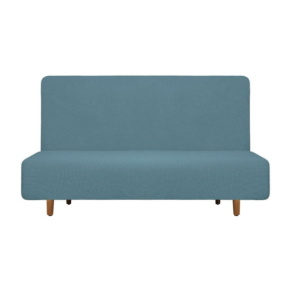 Stretch Sofa Bed Cover, Couch Slipcover Fit Length 47"-59", Denim Blue