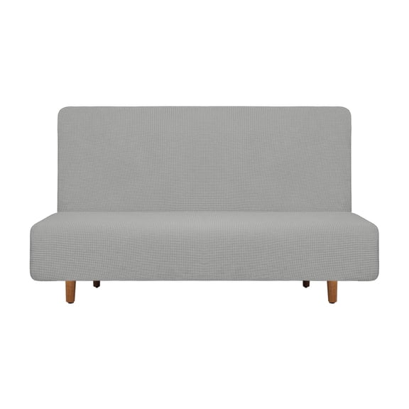 Stretch Sofa Bed Cover, Couch Slipcover Fit Length 47"-59", Silver Gray
