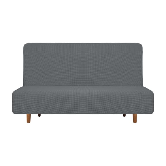 Stretch Sofa Bed Cover, Couch Slipcover Fit Length 75"-83", Dark Gray