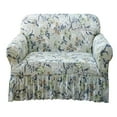 thumbnail image 1 of Stretch Sofa Couch Cover 1/2/3 Seat Non Slip Slipcover Protector Skirted Design, 1 of 8