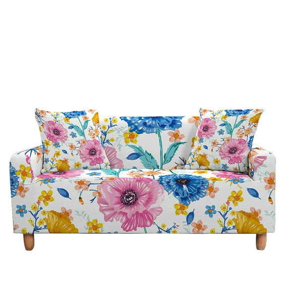 Stretch Sofa Cover Elastic 2/3 Seaters Couch Cover Flowers for Living Room Office ration Big Sofas Fundas Para Sofás Sofa