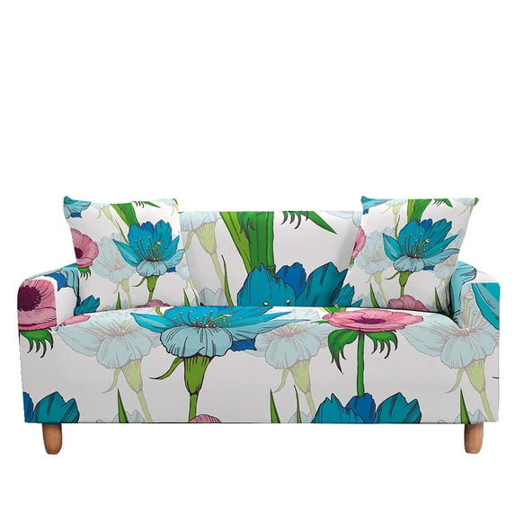 Stretch Sofa Cover Elastic 2/3 Seaters Couch Cover Flowers for Living Room Office ration Big Sofas Fundas Para Sofás Sofa