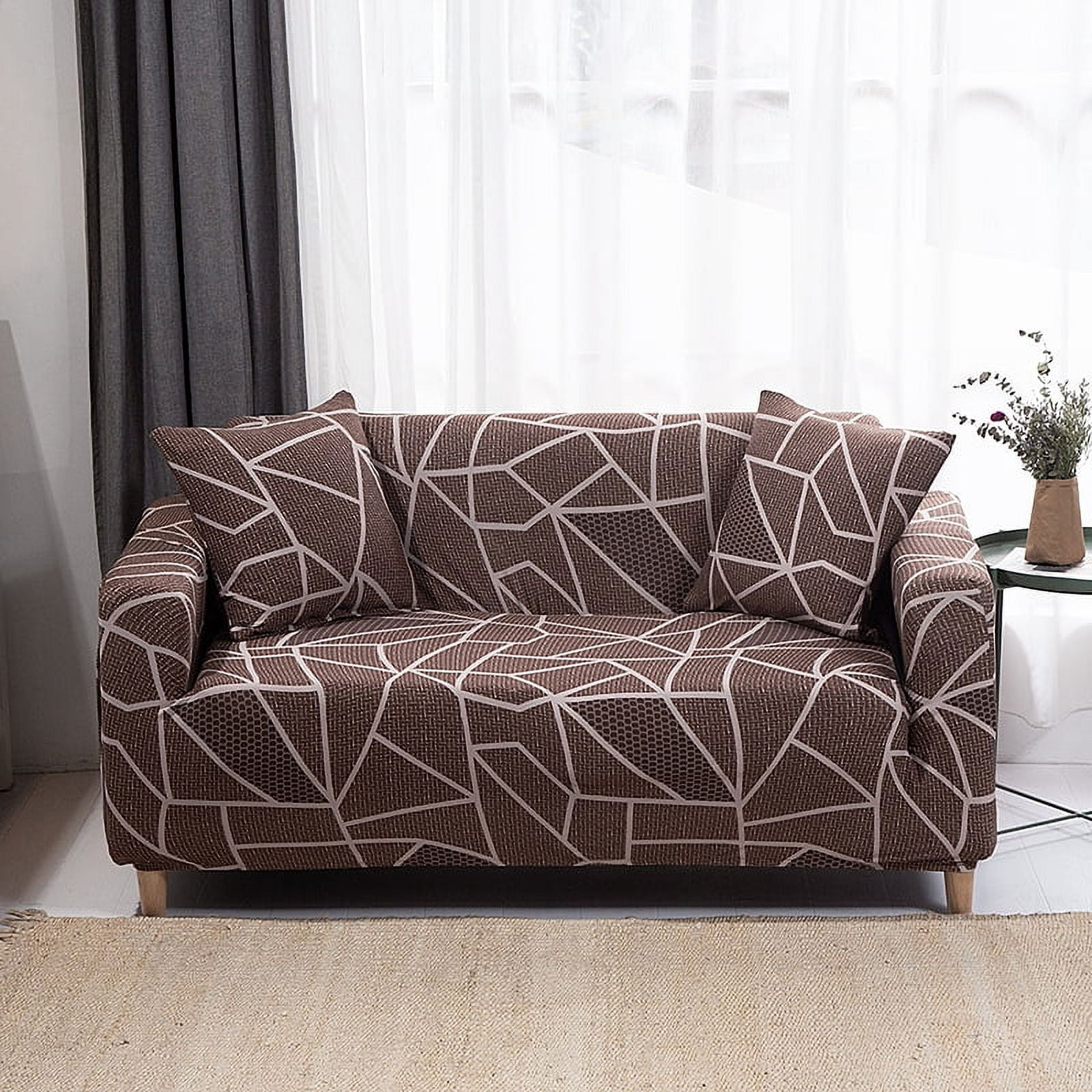 Stretchy Striped Sofa Cover | Fits 1, 2, 3 & 4 Seater Couches & Armchairs