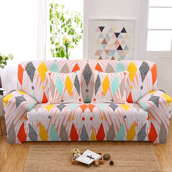 Stretch Sofa Covers,1/2/3 SeatsSolid Color Chair Loveseat Couch Slipcovers Protector|Plus a Pillowcase
