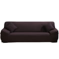 thumbnail image 1 of Stretch Sofa Covers 4 Seater Fabric Slipcover Protector Couch Slipcover for 4 Cushion Couch -4 seater:230cm to 300cm (90-118 inch Approx) ,With a Pillow Cover, 1 of 4