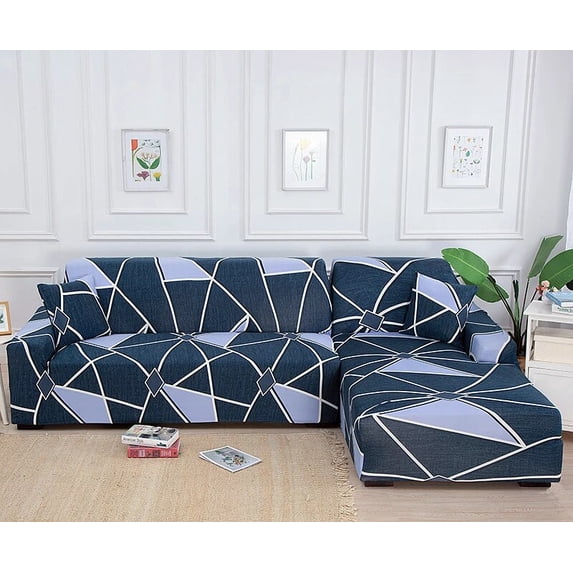 Stretch Sofa Covers Elastic Cover for Sofas Corner Couch Covers L Shape Sectional Slipcovers Furniture Protector for Living Room