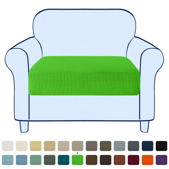 Stretch Sofa Seat Cushion Cover Couch Covers Furniture Protector (Armchair, Grass Green)