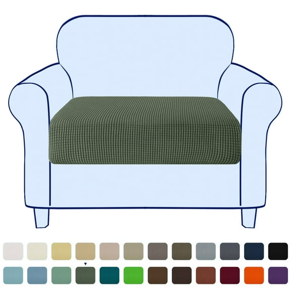 Stretch Sofa Seat Cushion Cover Couch Covers Furniture Protector (Armchair, Olive Drab)