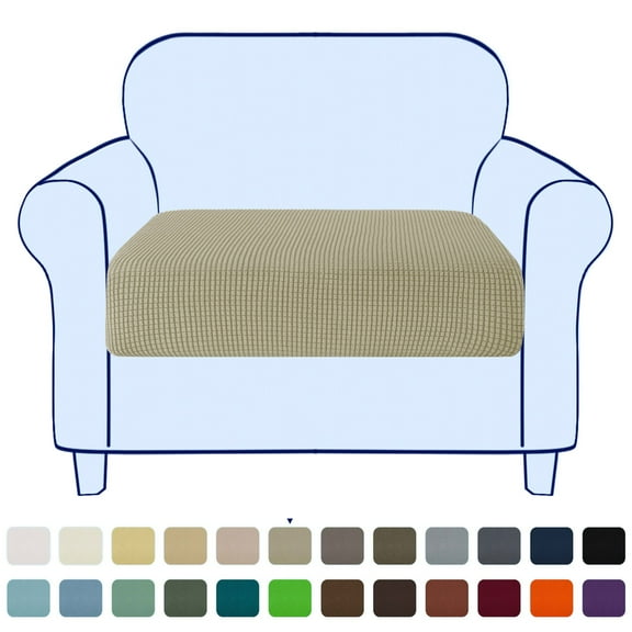 Stretch Sofa Seat Cushion Cover Couch Covers Furniture Protector (Armchair, Sand)