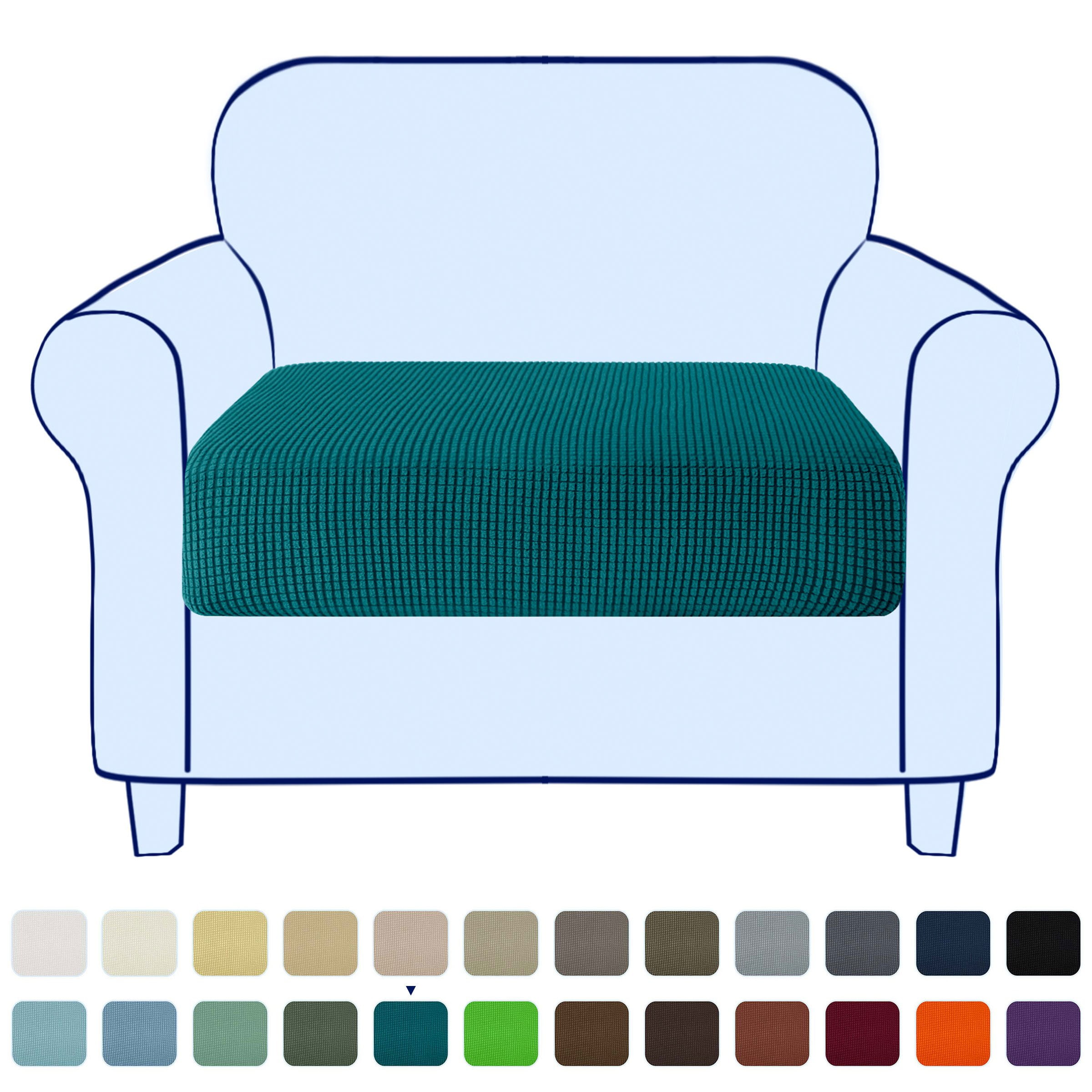 Stretch Sofa Seat Cushion Cover Couch Covers Furniture Protector (Armchair, Turquoise)