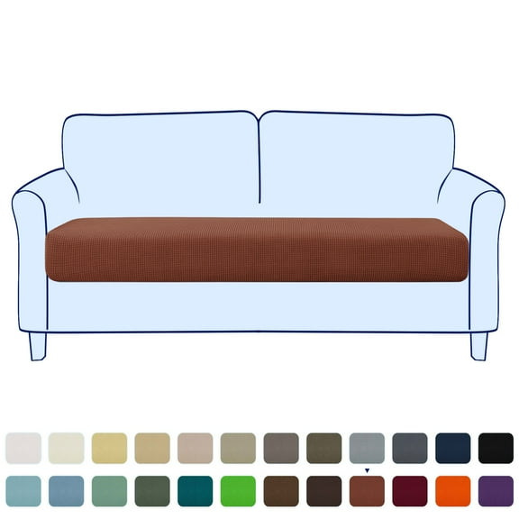Stretch Sofa Seat Cushion Cover Couch Covers Furniture Protector (Loveseat, Brick)