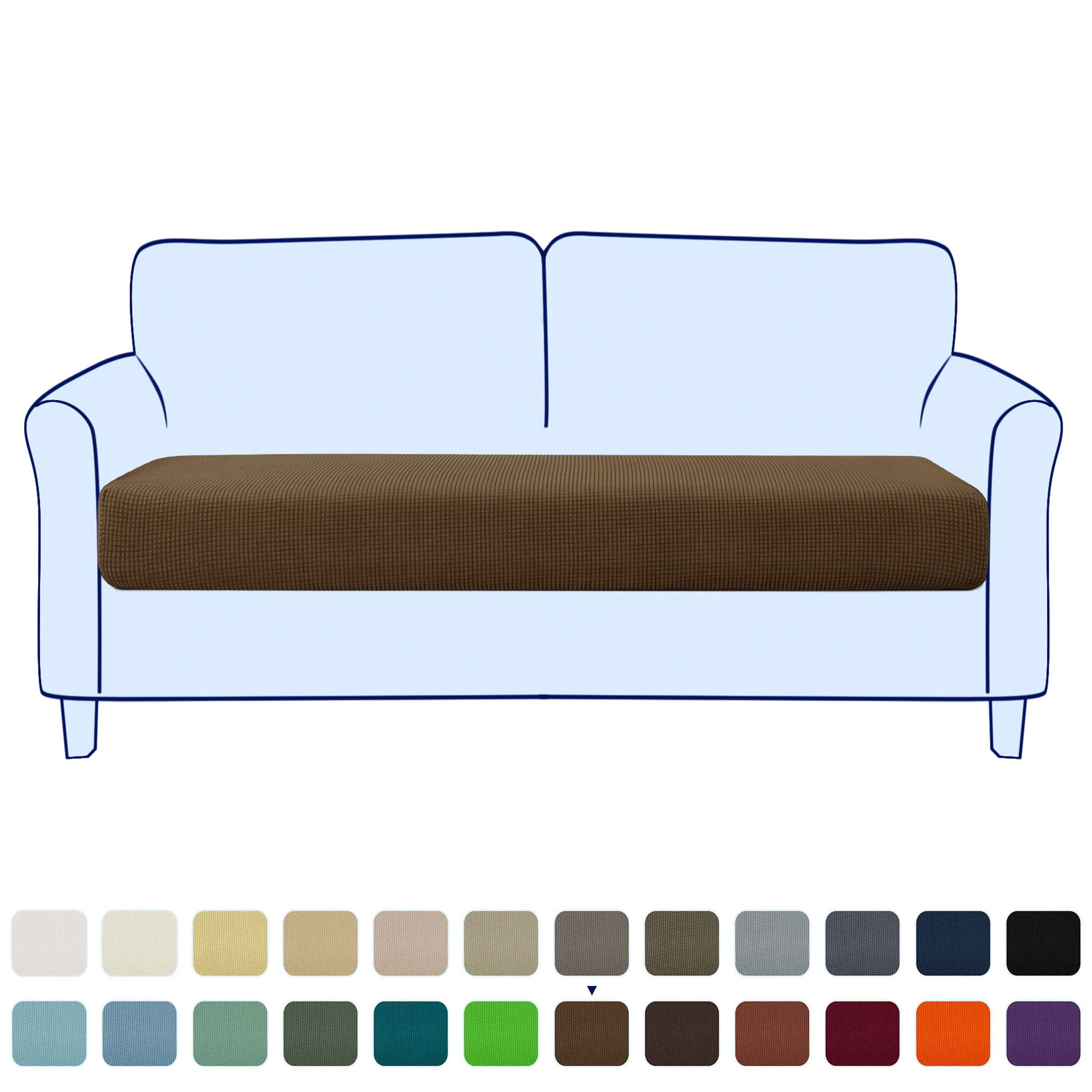 Stretch Sofa Seat Cushion Cover Couch Covers Furniture Protector (Loveseat, Coffee)