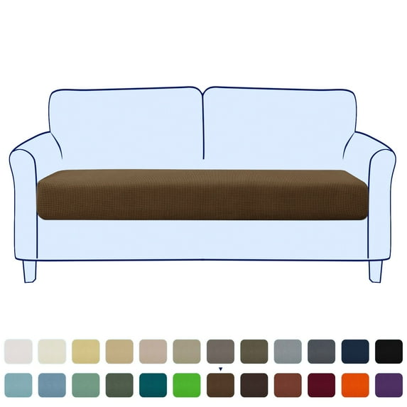 Stretch Sofa Seat Cushion Cover Couch Covers Furniture Protector (Loveseat, Coffee)