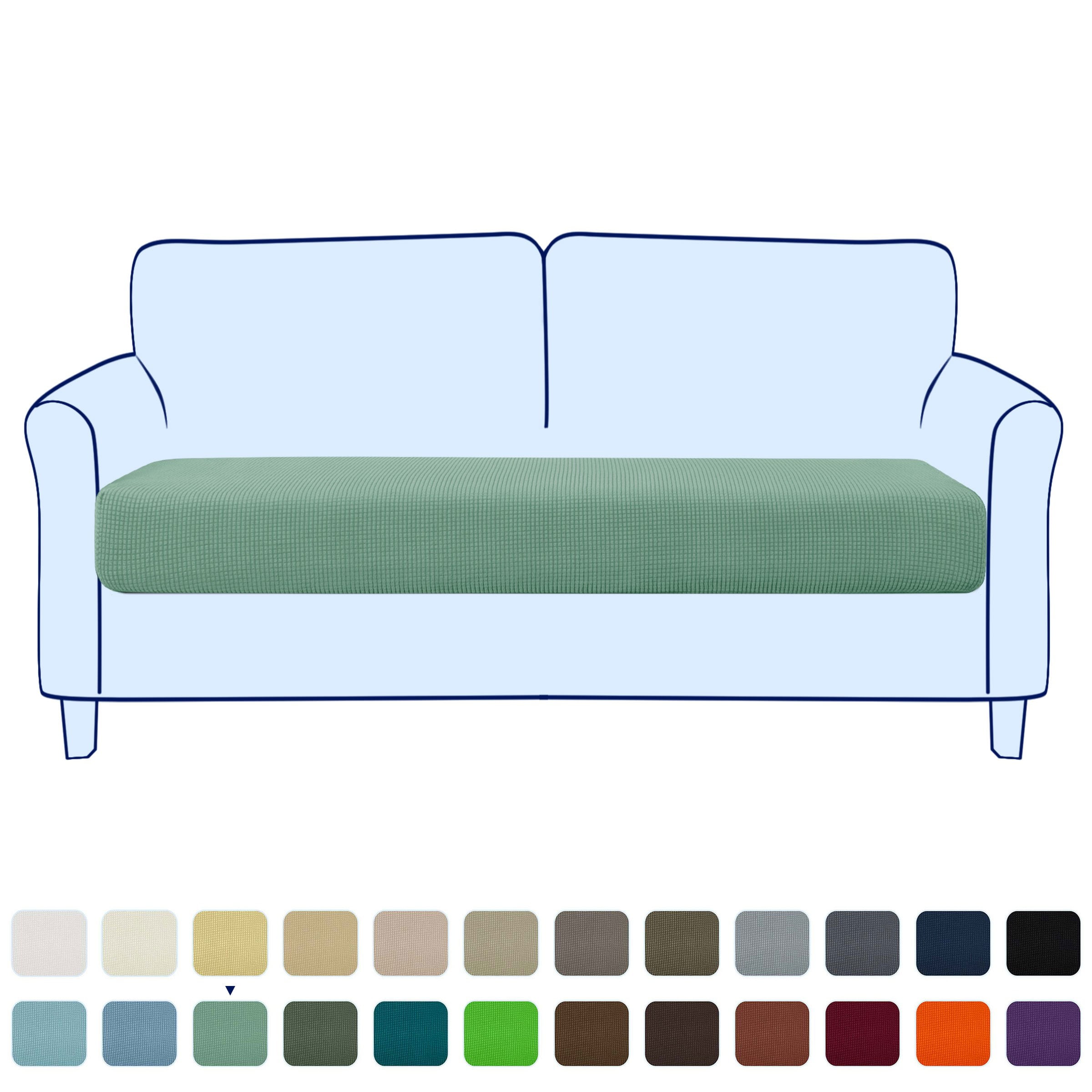 Stretch Sofa Seat Cushion Cover Couch Covers Furniture Protector (Loveseat, Dark Cyan)