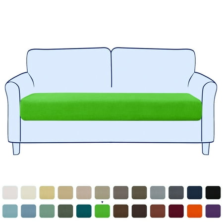 Stretch Sofa Seat Cushion Cover Couch Covers Furniture Protector (Loveseat, Grass Green)
