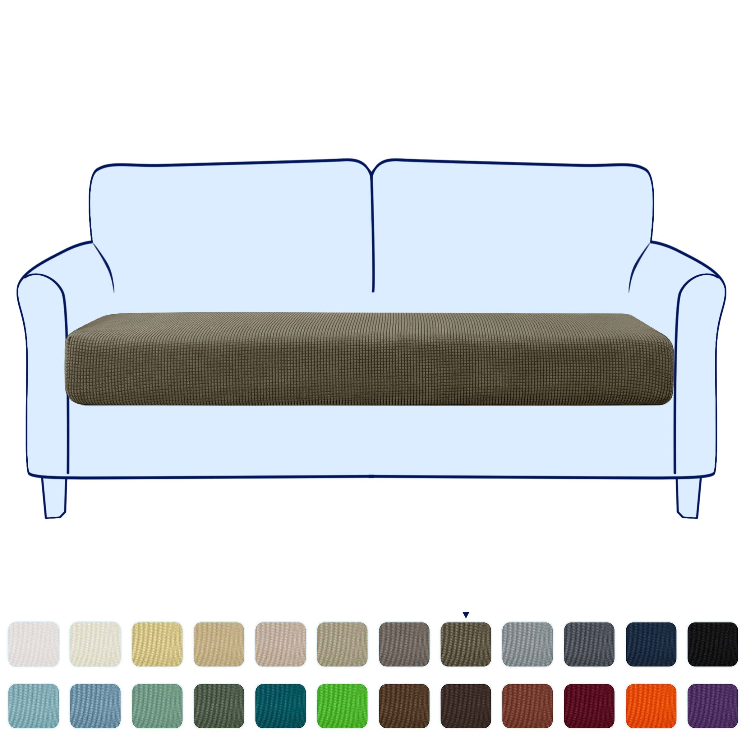 Stretch Sofa Seat Cushion Cover Couch Covers Furniture Protector (Loveseat, Oliver Green)