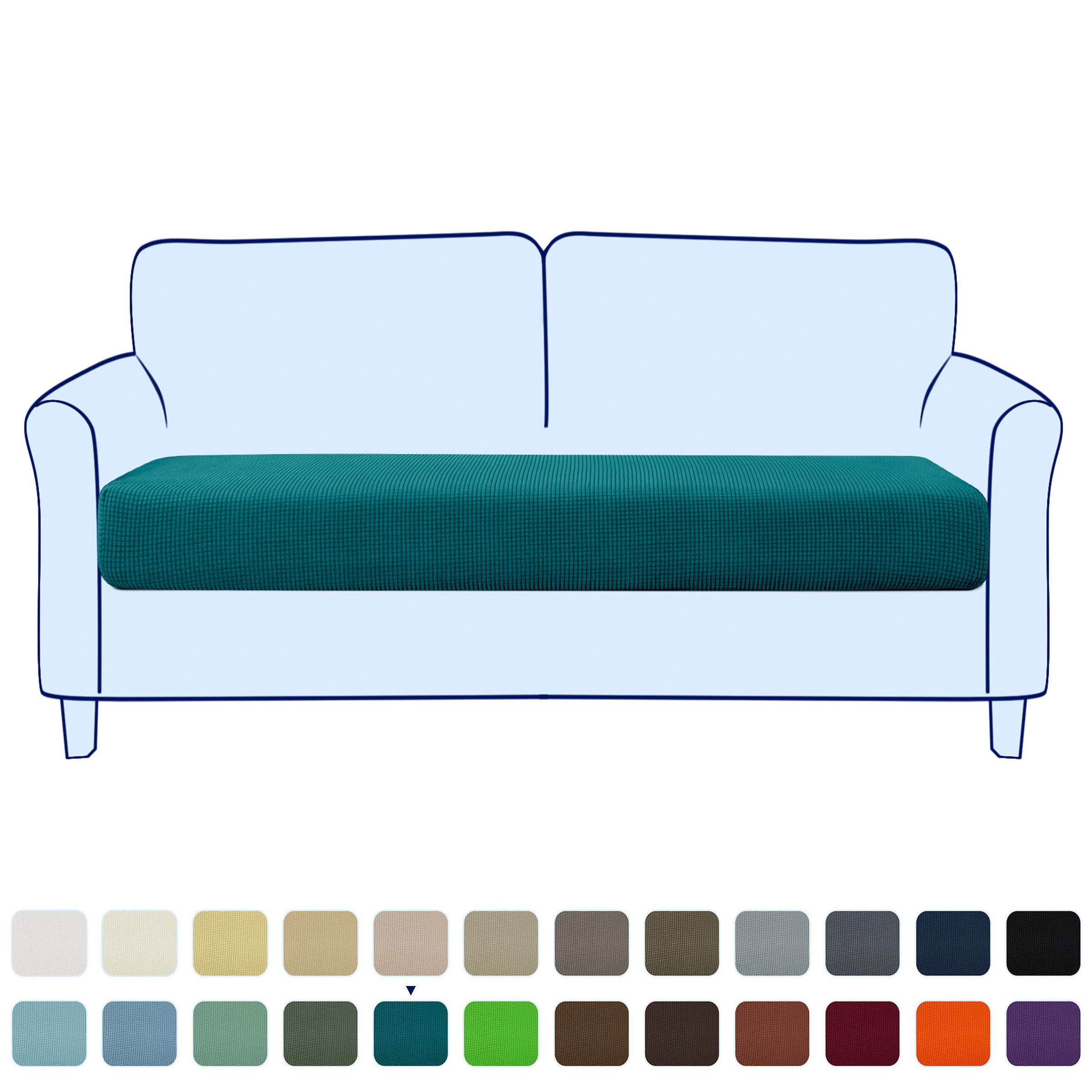 Stretch Sofa Seat Cushion Cover Couch Covers Furniture Protector (Loveseat, Turquoise)