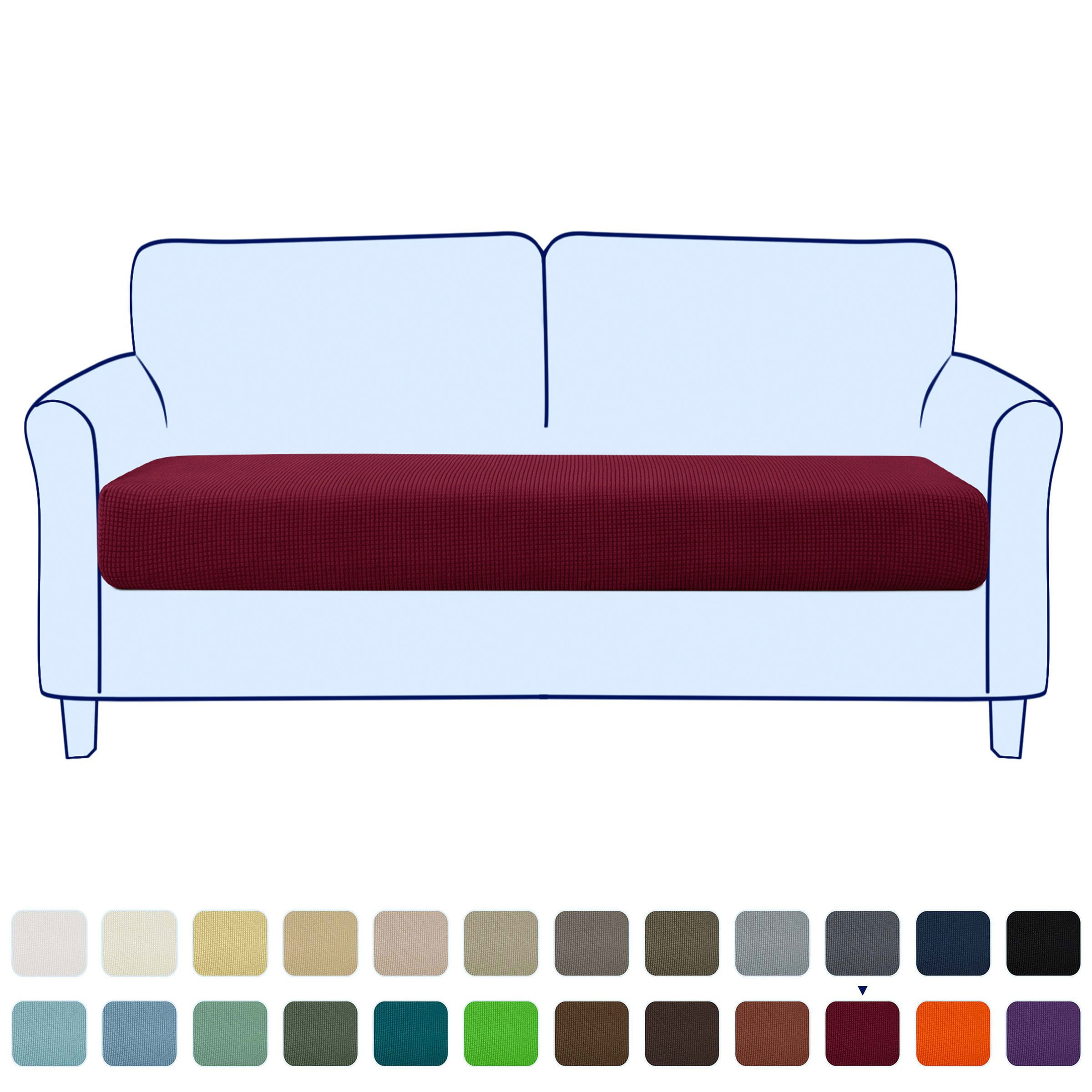Stretch Sofa Seat Cushion Cover Couch Covers Furniture Protector Loveseat Wine Walmart Business Supplies
