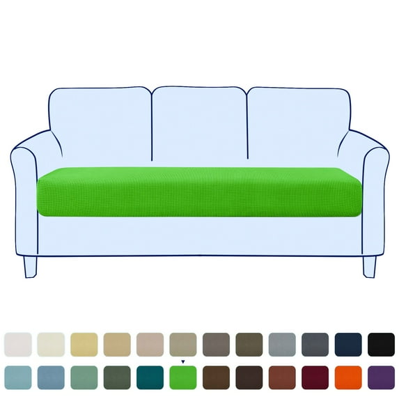 Stretch Sofa Seat Cushion Cover Couch Covers Furniture Protector (Sofa, Grass Green)