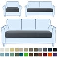 thumbnail image 1 of Stretch Sofa Seat Cushion Cover Couch Covers Furniture Protector (Sofa, Gray), 1 of 7