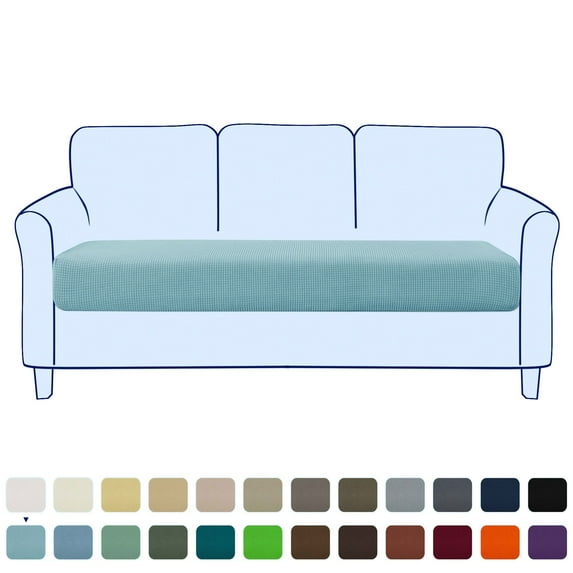 Stretch Sofa Seat Cushion Cover Couch Covers Furniture Protector (Sofa, Steel Blue)
