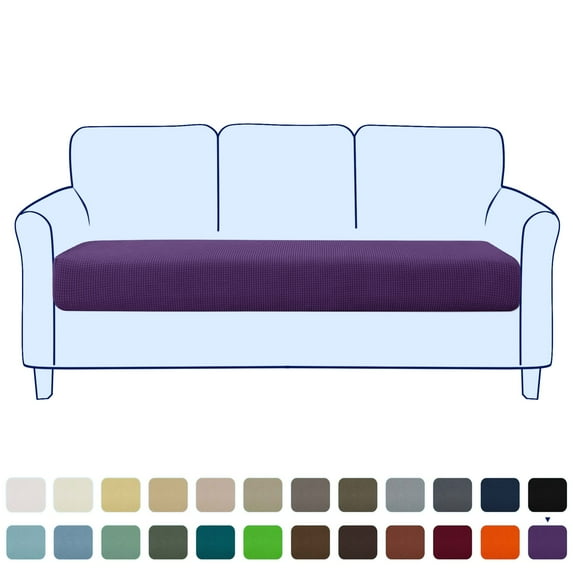 Stretch Sofa Seat Cushion Cover Couch Covers Furniture Protector (Sofa, Violet)