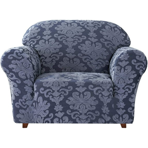 Stretch Sofa Slipcover, 1-Piece Jacquard Sofa Cover Washable Couch Cover Durable Furniture Protector